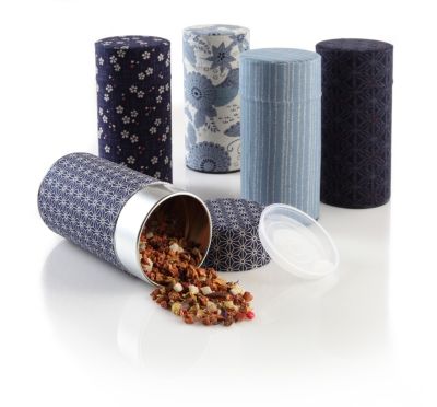 Teavana Blue Tea Storage Tin Linkdog